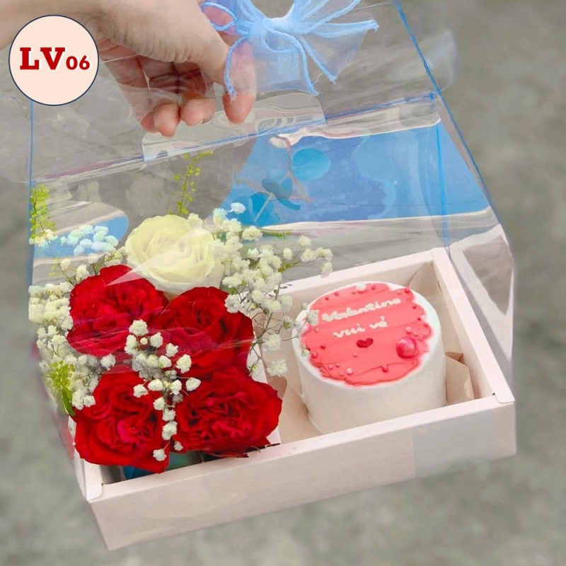 [Freeship] Set hoa bánh kem LV06