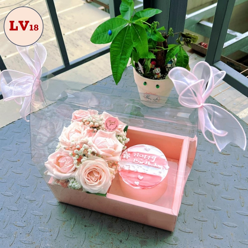 [Freeship] Set hoa bánh kem LV18