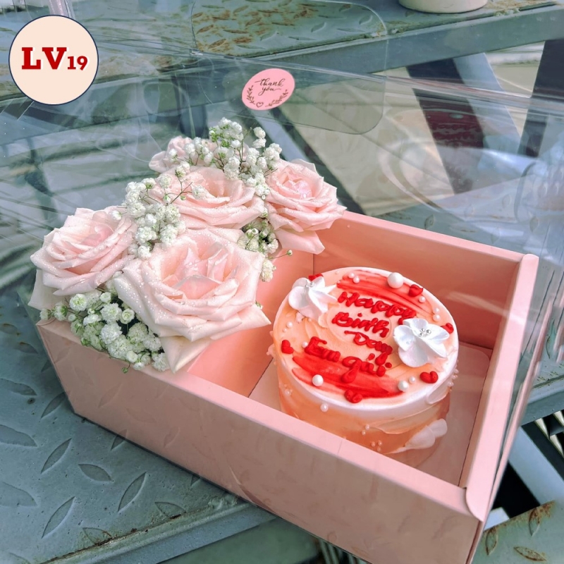 [Freeship] Set hoa bánh kem LV19