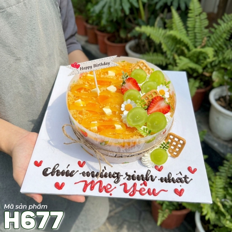 H677 Bánh bông lan trứng muối