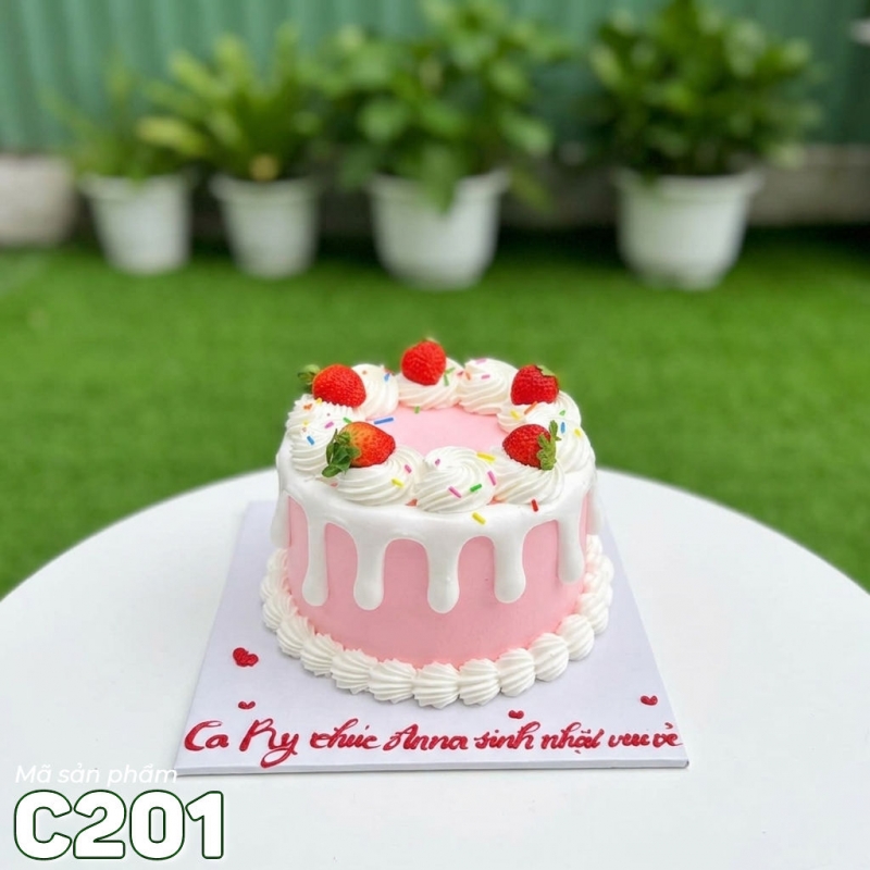 C201 Bánh kem mini 14cm cốt cao
