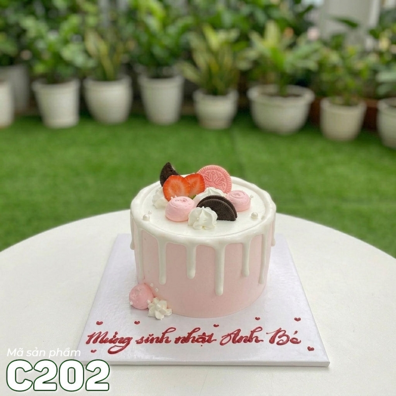 C202 Bánh kem mini 14cm cốt cao