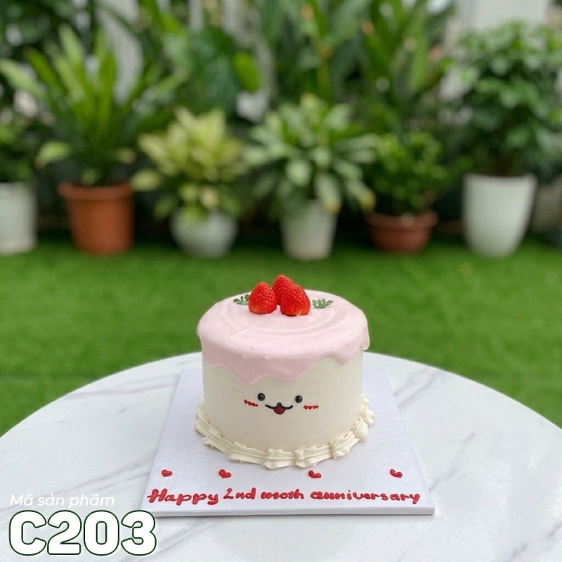 C203 Bánh kem mini 14cm cốt cao