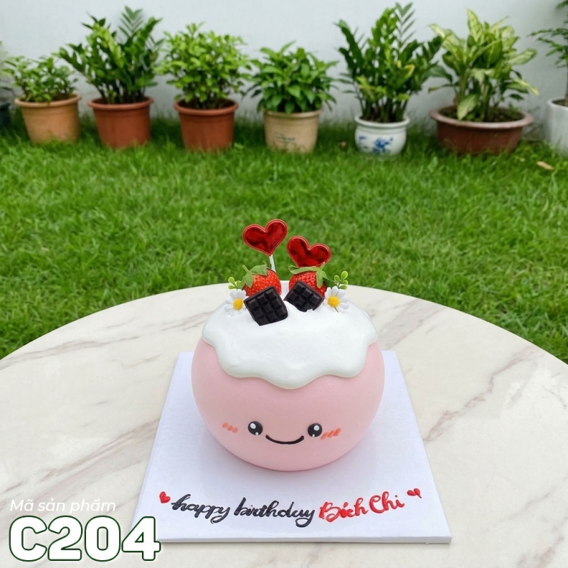C204 Bánh kem mini 14cm cốt cao