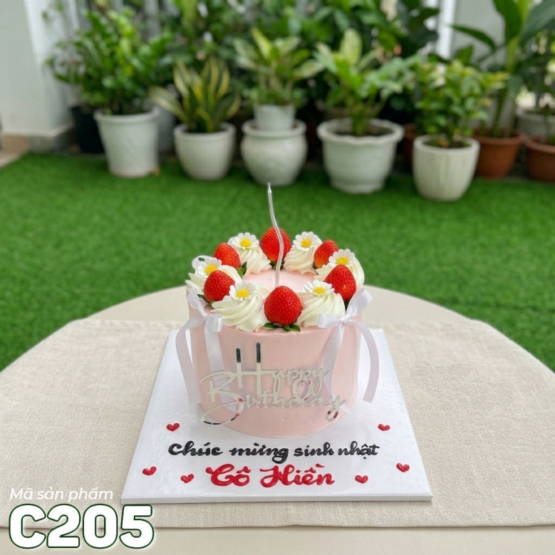 C205 Bánh kem mini 14cm cốt cao