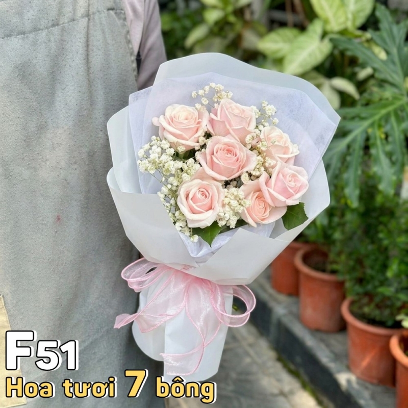 F51 Bó hoa tươi 7 bông