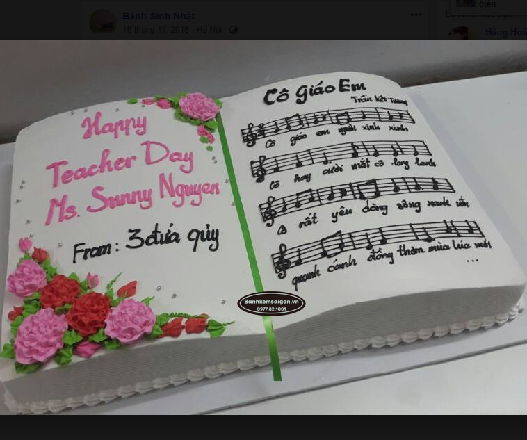 GV(5) Bánh kem cuốn sách