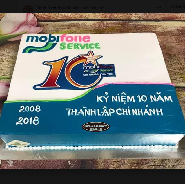 KH(13) Bánh kỷ niệm 15 năm thành lập
