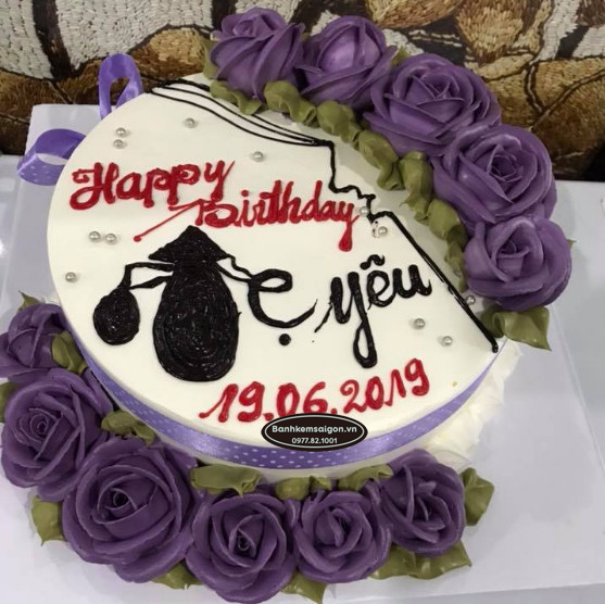 M(1) Bánh sinh nhật chữ mẹ