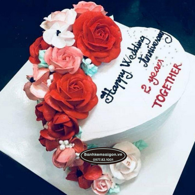 TT(18) Bánh sinh nhật trái tim