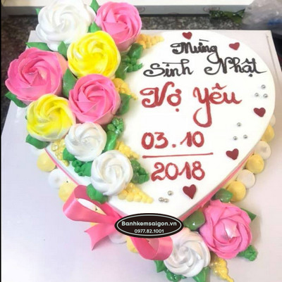 TT(19) Bánh sinh nhật trái tim