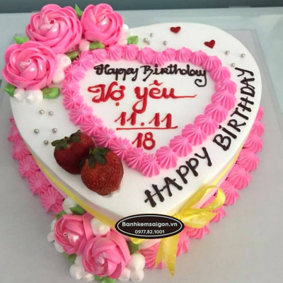 TT(21) Bánh sinh nhật trái tim
